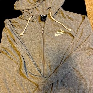 Grey Nike Zip up